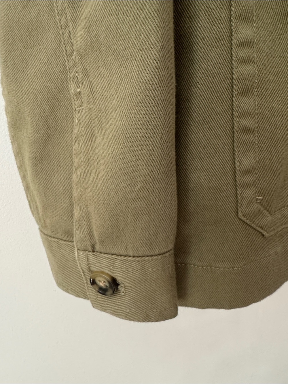 Quince | Organic Cotton Comfort Stretch Chore Jacket in Olive Green | Size M - Picture 6 of 12